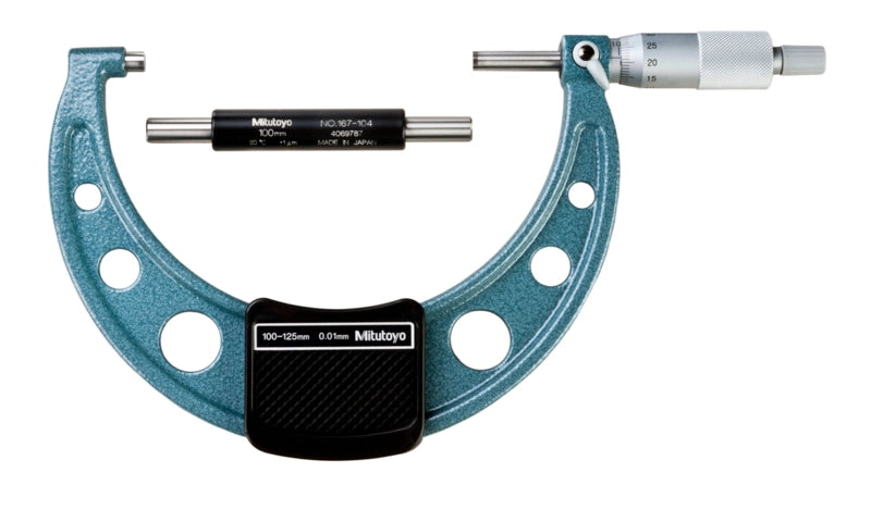 Mitutoyo 103-141 Outside Micrometer, Range 100-125 mm – Industrofy