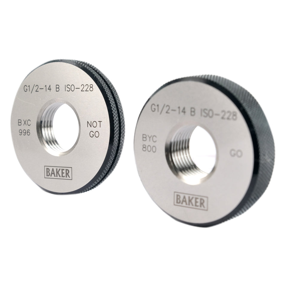 Baker 1/2" BSP TPI 14 Thread Ring Gauge