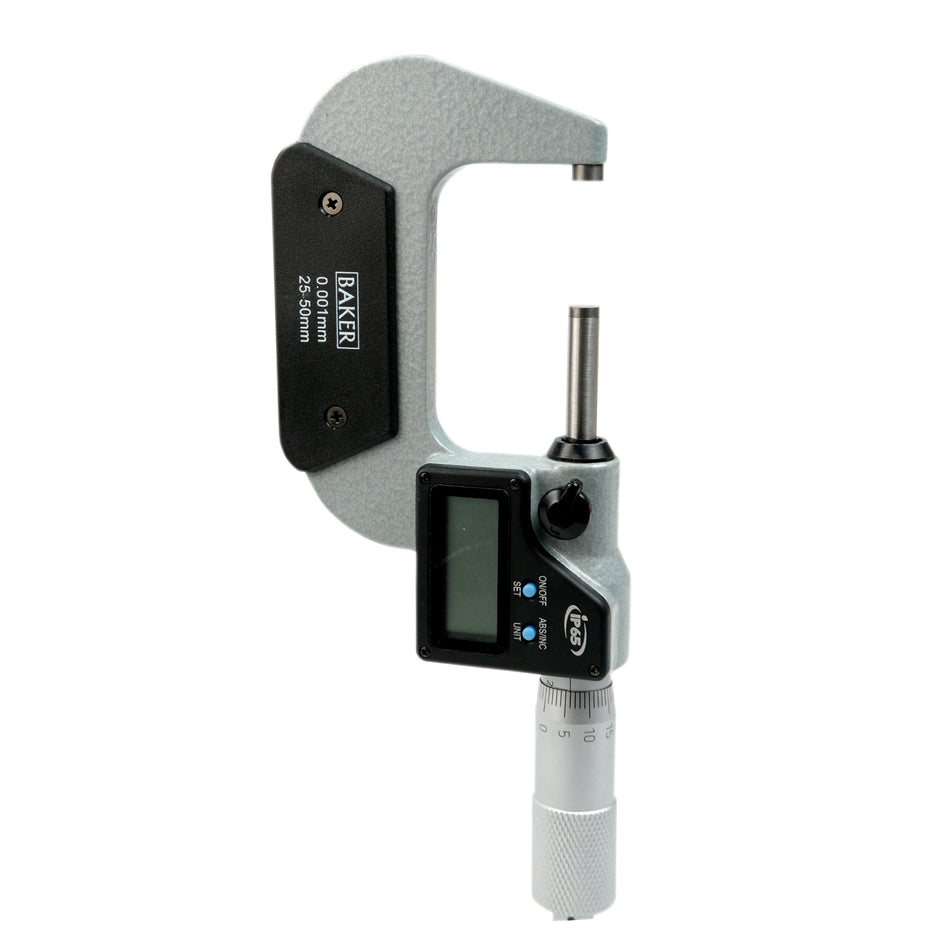 Baker DMM50 Digital Outside Micrometer Range 25-50 mm