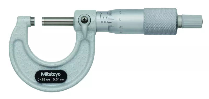 Mitutoyo 103-137 Outside Micrometer, Range 0-25 mm