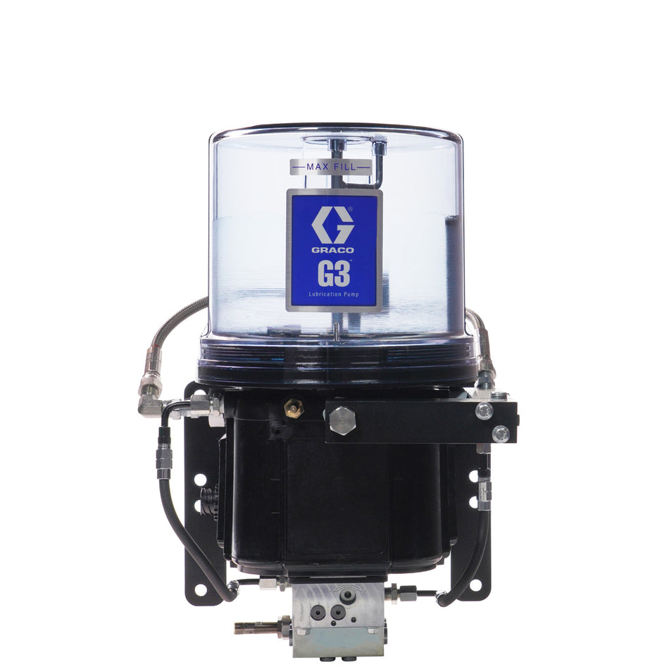 Graco G3® Standard Grease Pump for Dual Line Lubrication Systems, 24 VDC, 4 Litre, External Low Level, CPC, GLC X™ Controller, 2002243