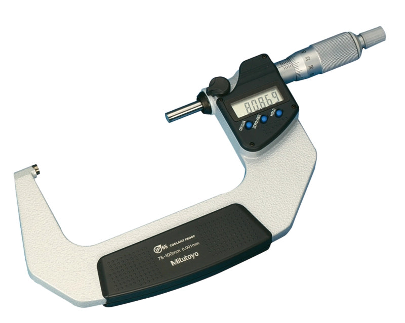 Mitutoyo 293-243-30 Digimatic Outside Micrometer, Range 75-100mm, Resolution 0.001mm