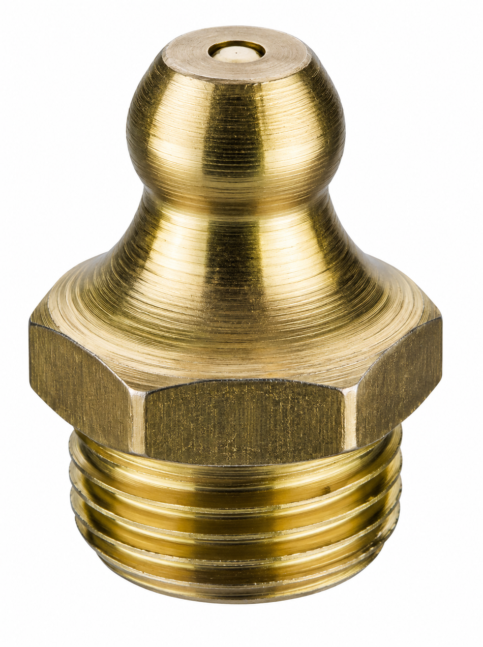 GROZ 1/8" x 28 BSPT Taper Thread Grease Fitting, GFT/R/1-8/28/45
