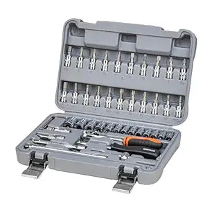 GROZ 1/4" Hex Sockets Set 46 pcs, KIT/HSK/1-4/46