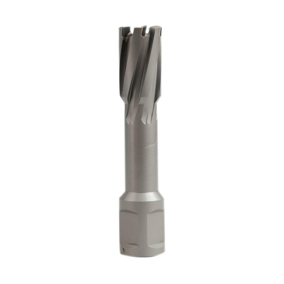 Metal tool bit on a white background