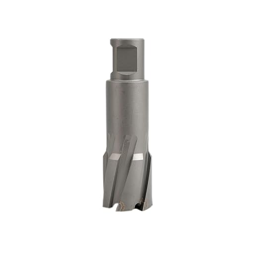 Metal drill bit on a white background