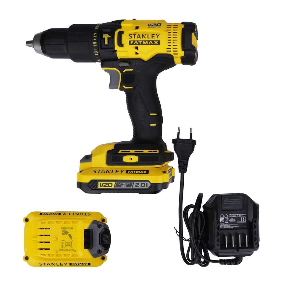 STANLEY - SCD700D2K - Cordless Brushed Drill Machine Driver