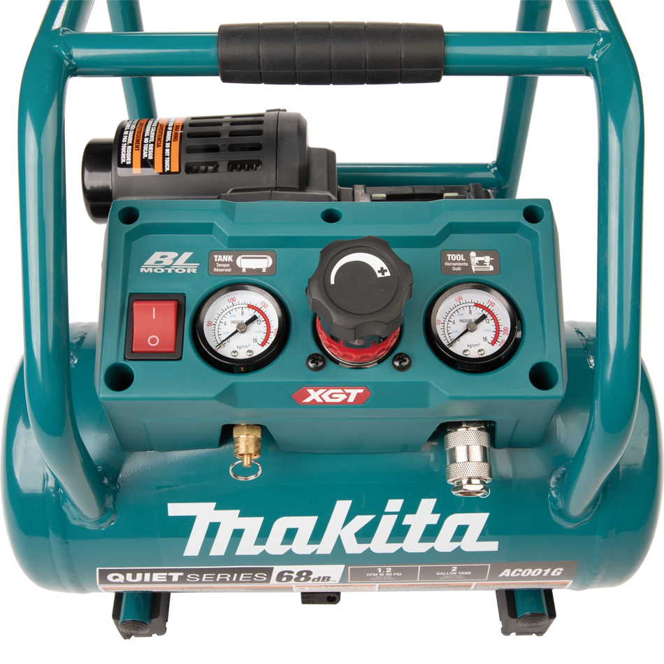 MAKITA XGT 40Vmax Brushless Cordless 2 Gallon Quiet Series Compressor AC001GZ