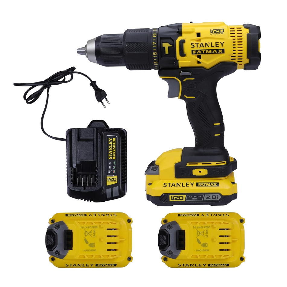 Stanley - SCD711D2KA-B1 -20V Hammer Drill Kit