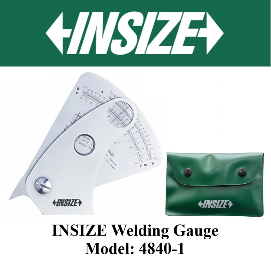 Insize 0.2 mm Stainless Steel Welding Gage, 4840-1
