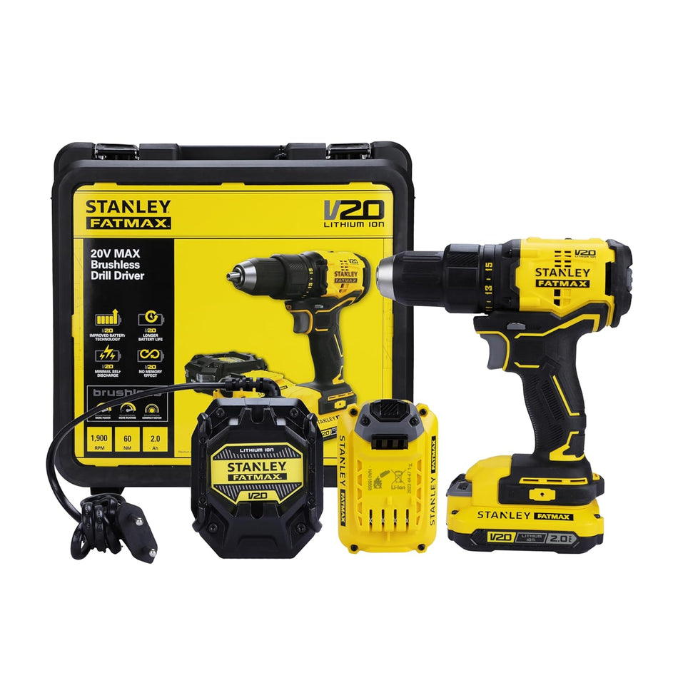 Stanley - SBD710D2K-B1 -20V Cordless BL Drill Driver