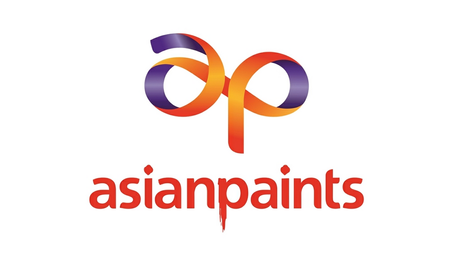 Asian Paints logo with colorful 'ap' initials on a white background