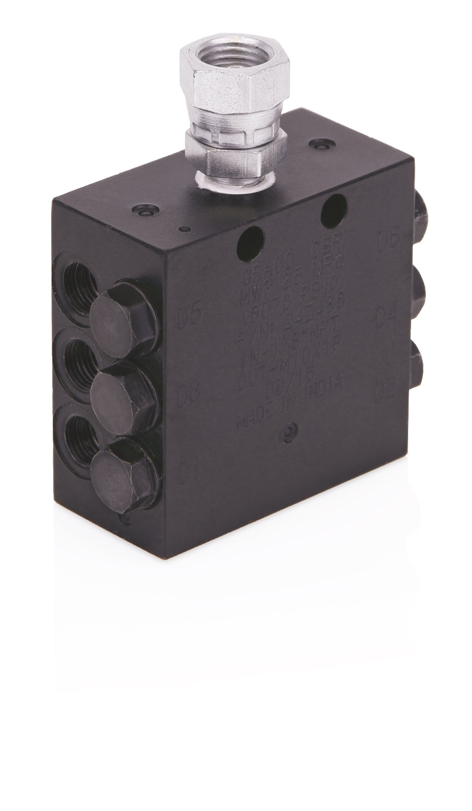 Graco CSP Divider Valve, 1/8 inch BSPP, 6 Outlets, 24Z477