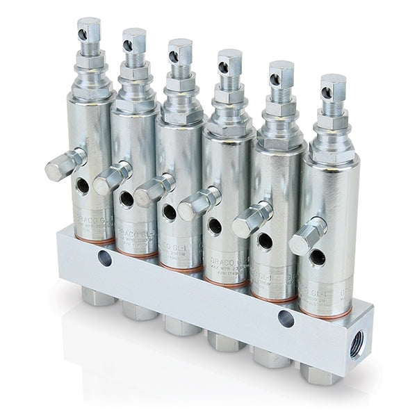 Graco GL-1™ Grease Injectors – 6 Injectors and Manifold, 117206