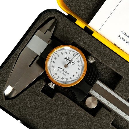 Baker DC20 Dial Vernier Caliper Reading