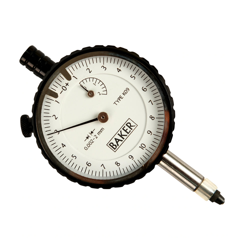 Baker gauge on a white background