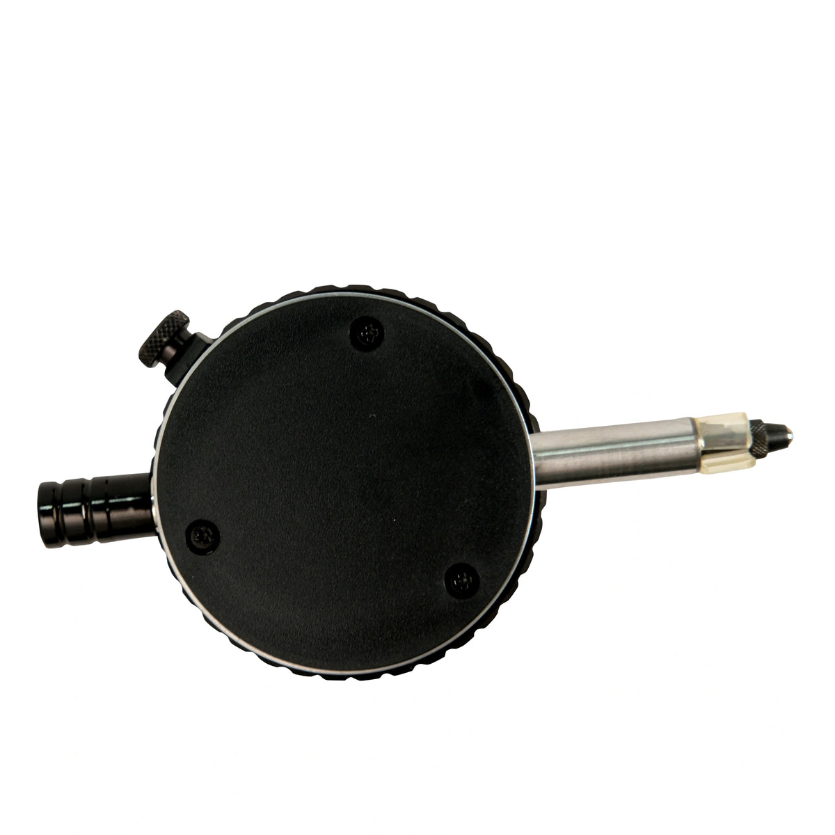 Black spray nozzle on a white background