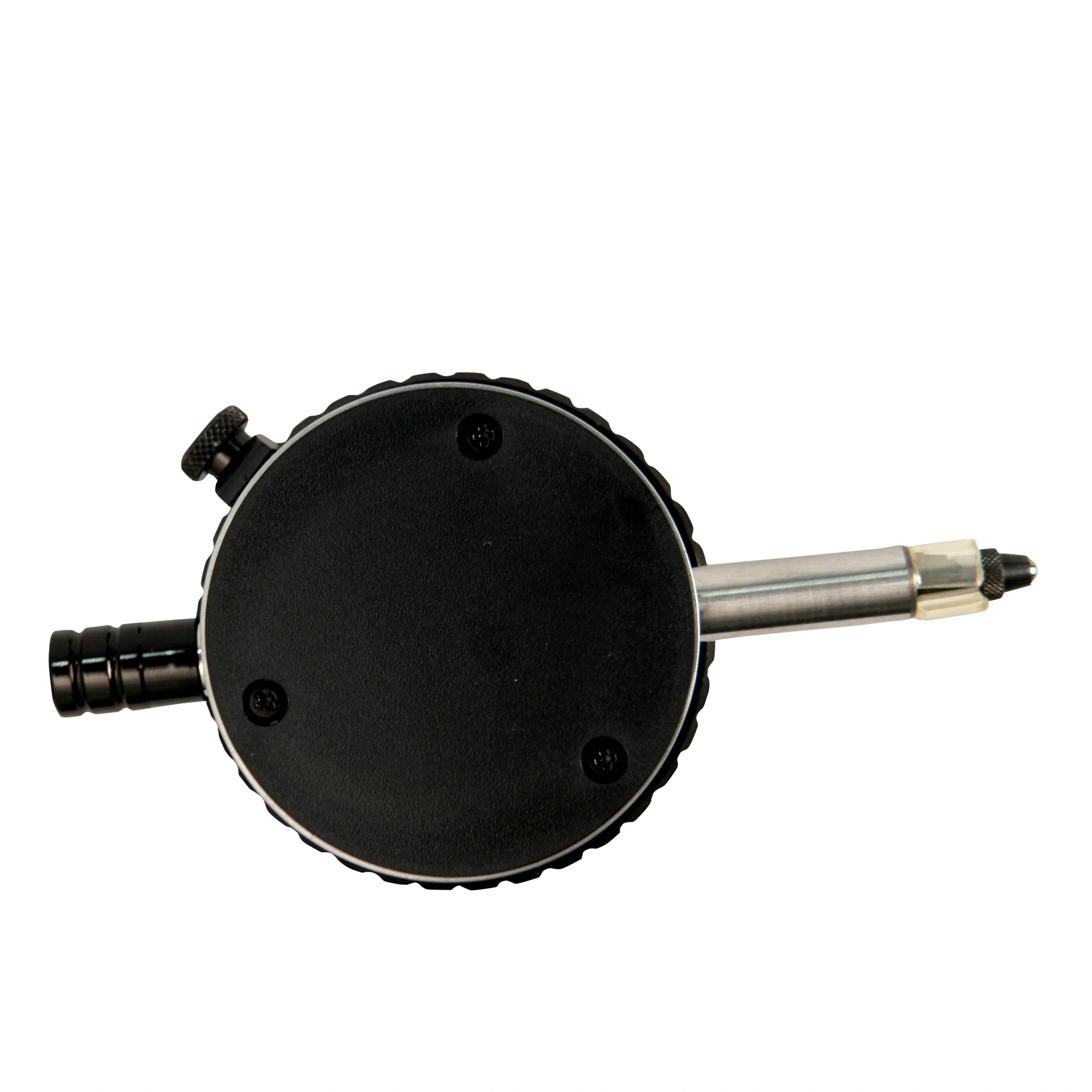 Black spray nozzle on a white background