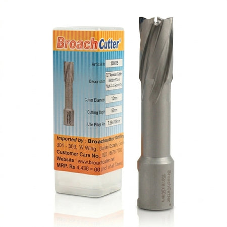 Broach Cutter with packaging on a white background