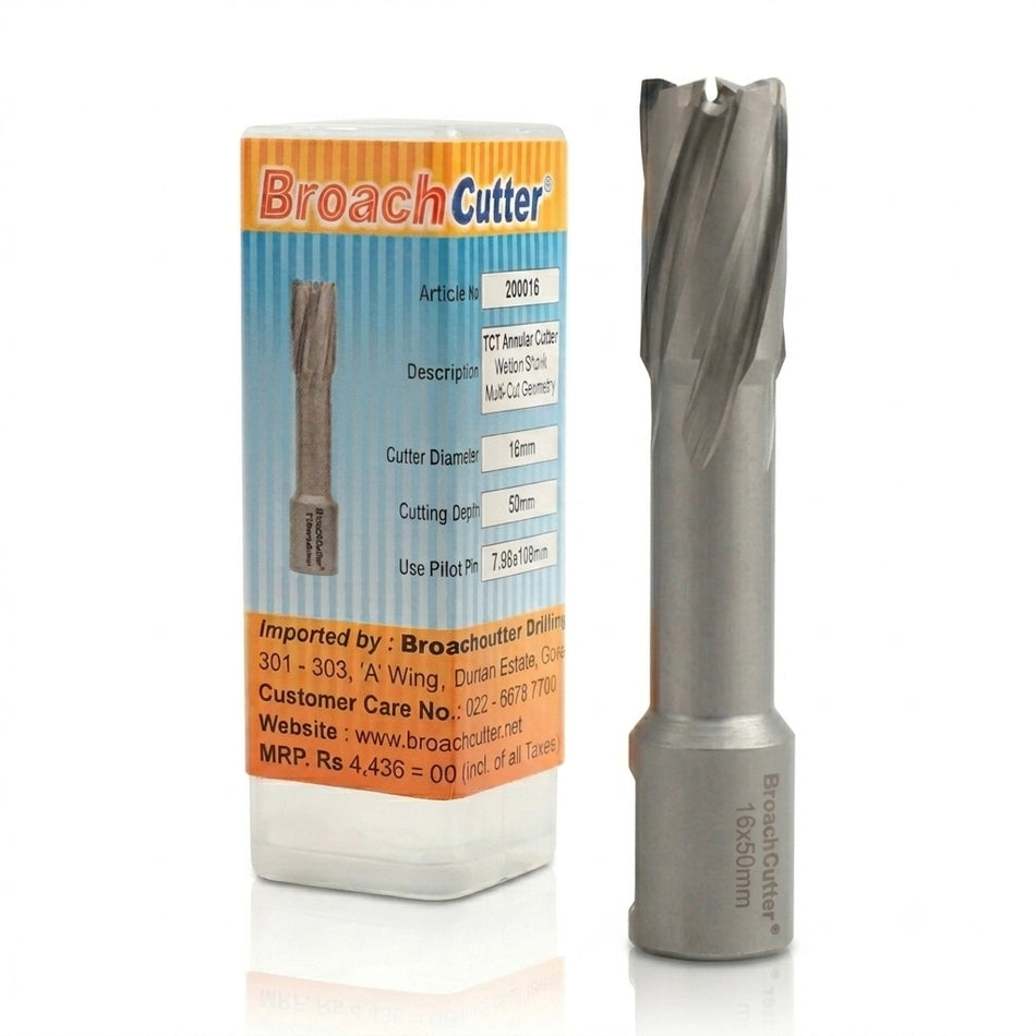 Broach Cutter with packaging on a white background
