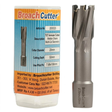 Broach Cutter with packaging displaying product details on a white background