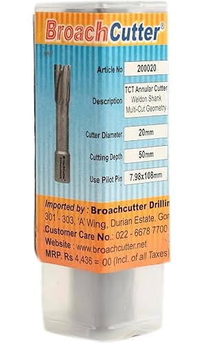 Broach Cutter packaging with product details on a white background