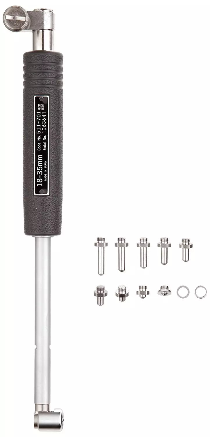 Mitutoyo 511-701 Dial Bore Gauge, Range 18-35 mm, Without Dial Indicator