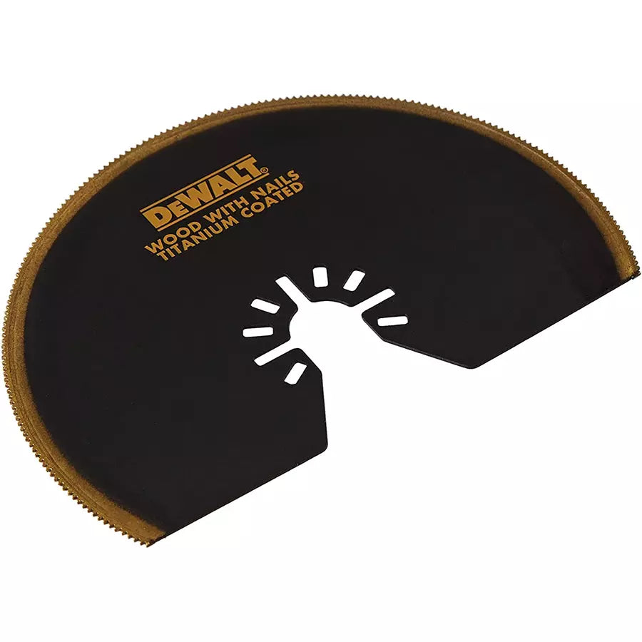 Dewalt 102mm Semi-Circle Titanium (Wood/Metal) Oscillation Blade DT20709-QZ