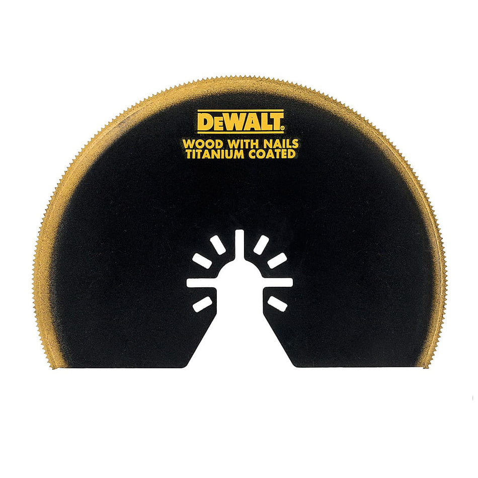 Dewalt 102mm Semi-Circle Titanium (Wood/Metal) Oscillation Blade DT20709-QZ