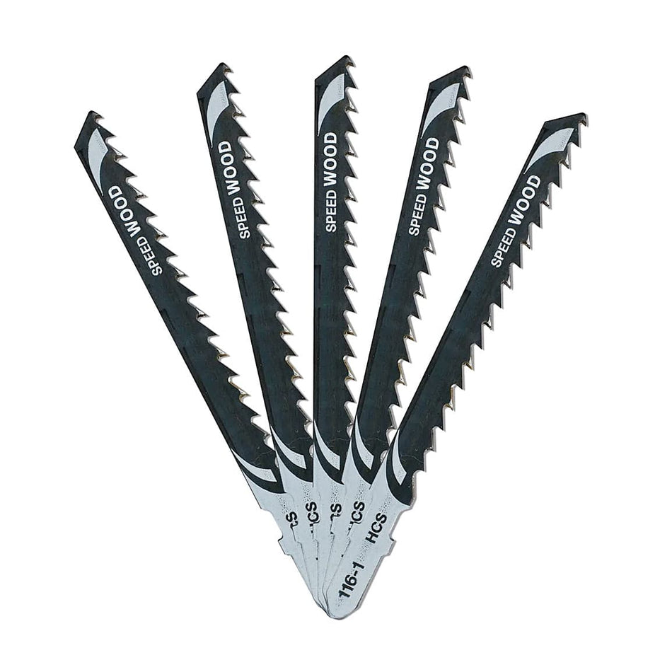 Dewalt 68mm T-Shank HCS Jigsaw Blade Wood (T144D) (Pack Of 5) DT2166-QZ