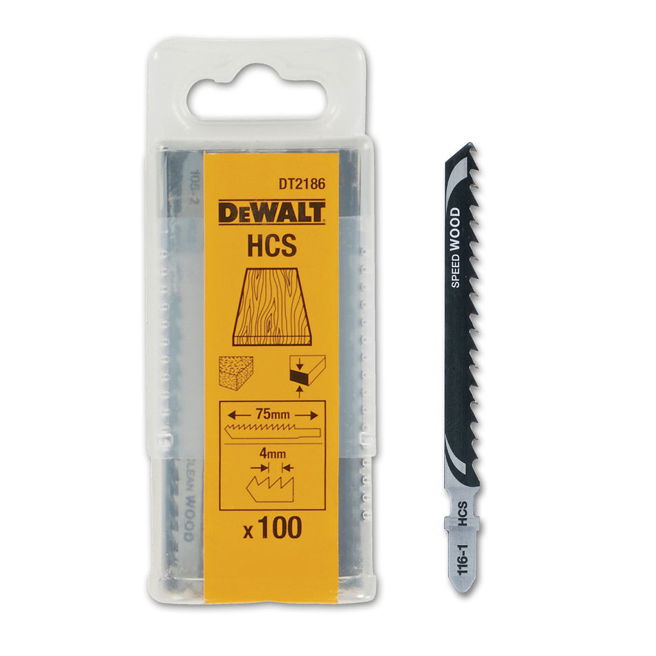 Dewalt HCS Jigsaw Blade For Fast Straight Cuts (T144D) (Pack Of 100) DT2186-QZ