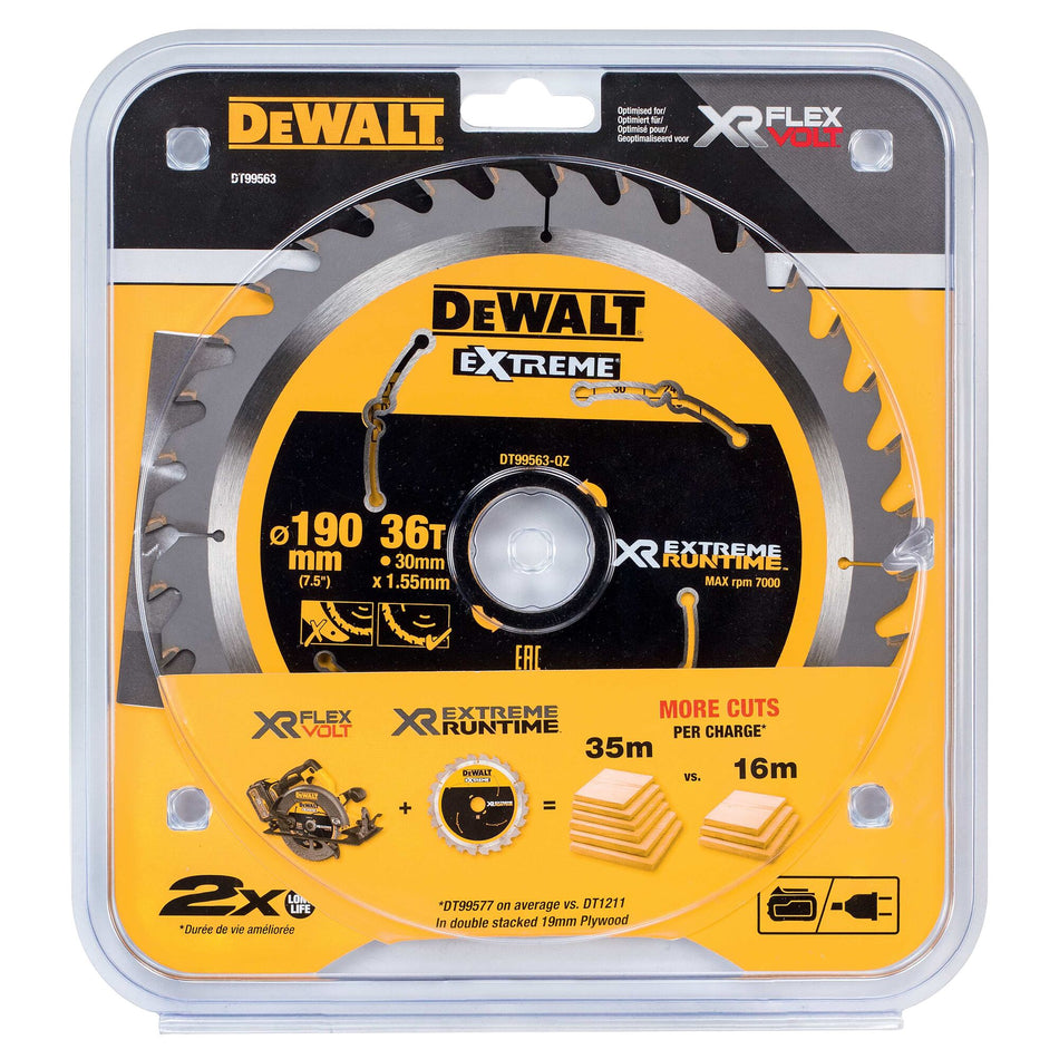 Dewalt XR- Xtreme Series 190MM X 30MM Bore X 36T CSB DT99563-QZ