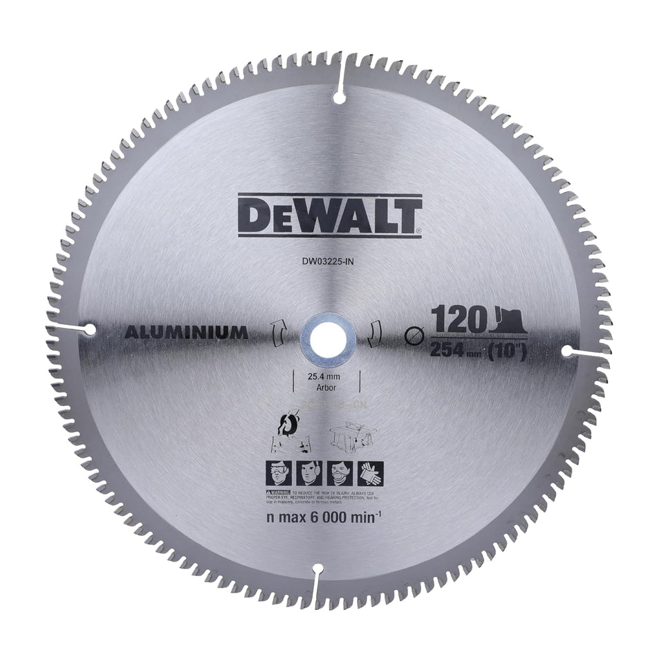 Dewalt Saw Blade 10" 120T Aluminum DW03225-IN