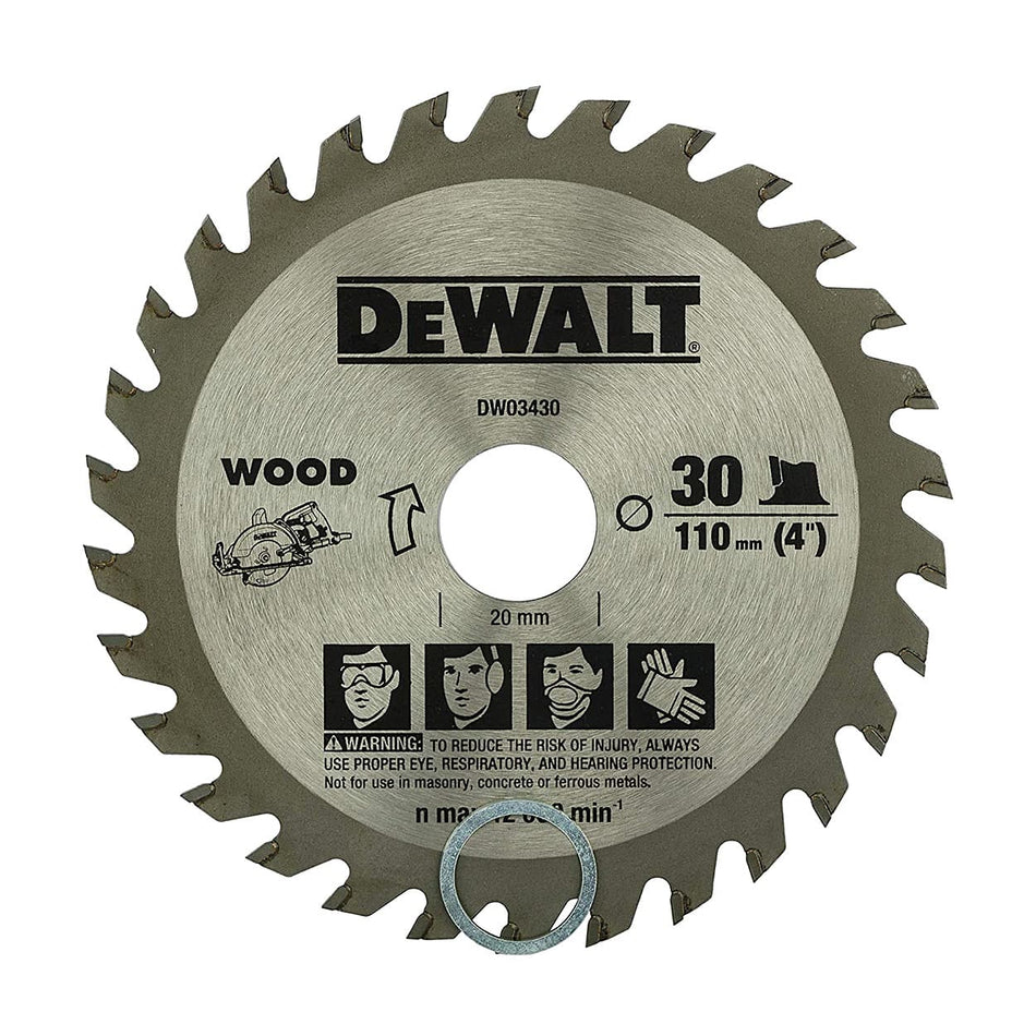 Dewalt 110mm 30T TCT Saw Blade DW03430-IN