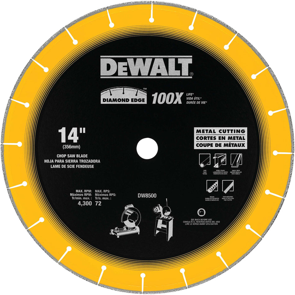 Dewalt 355 mm Diamond Chopsaw Wheel 100X Life 14" X 100x Life DW8500-IN