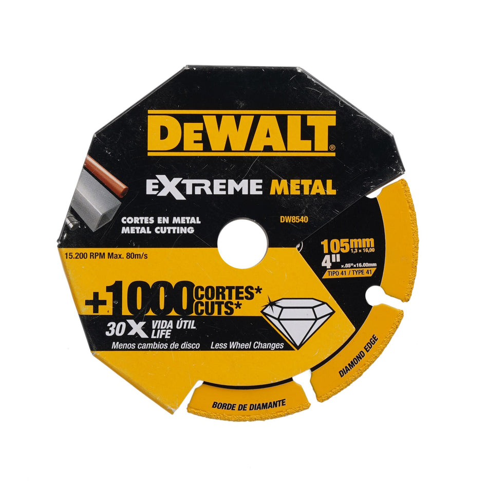 Dewalt Extreme Metal Diamond Cutoff 4" AGX 30X Life DW8540-IN
