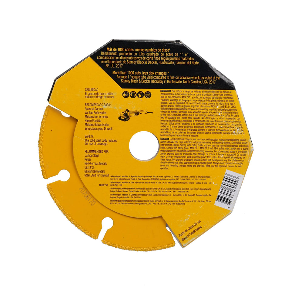 Dewalt Extreme Metal Diamond Cutoff 4" AGX 30X Life DW8540-IN