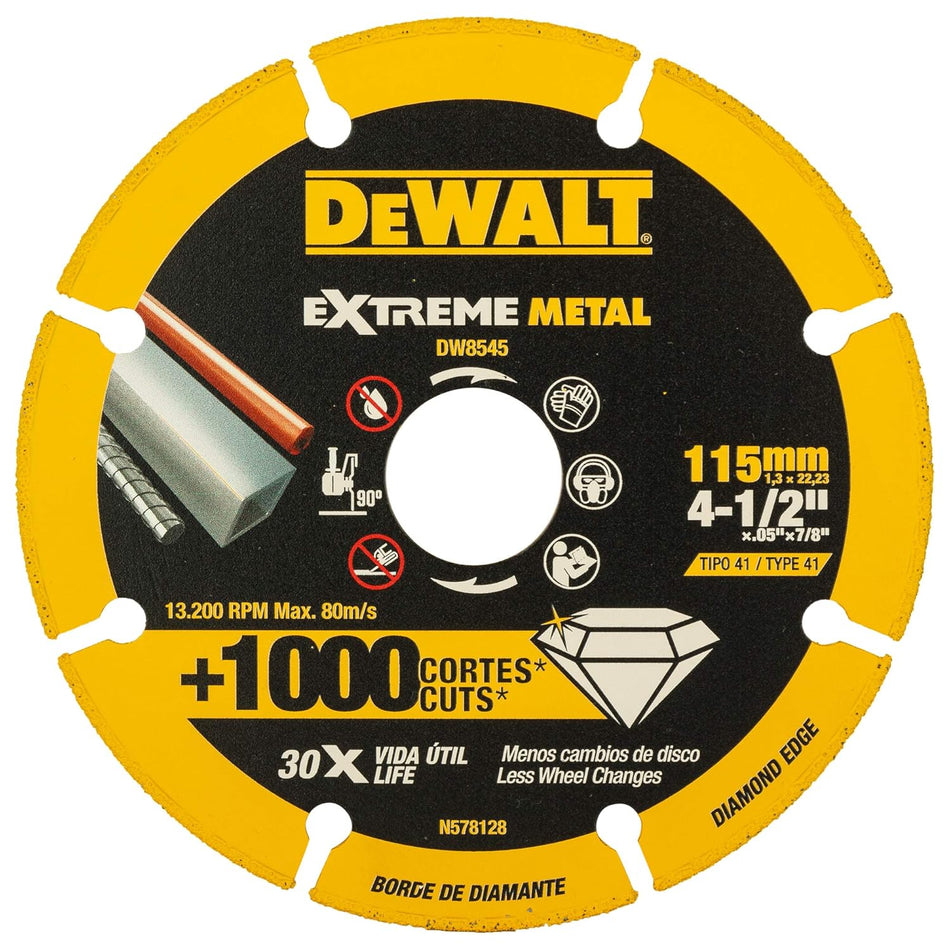 Dewalt Extreme Metal Diamond Cutoff 4.5" AGX 30X Life DW8545-IN