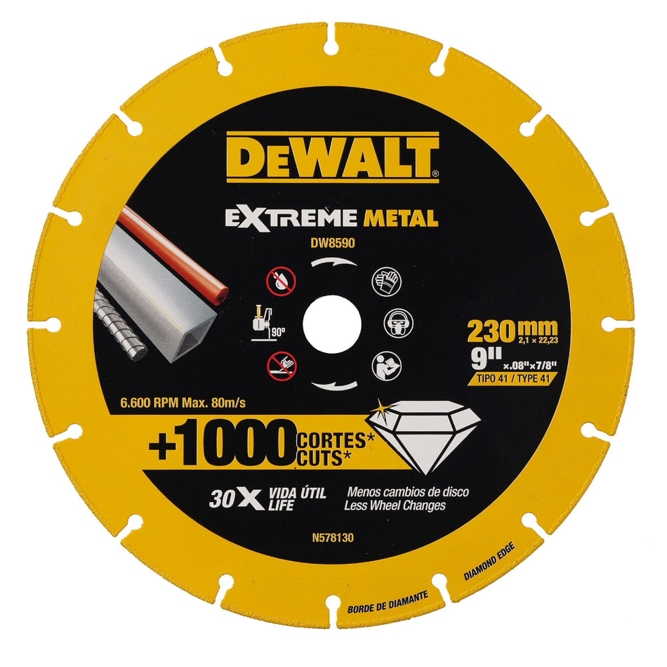 Dewalt Extreme Metal Diamond Cutoff 9" AG X 30X Life DW8590-IN