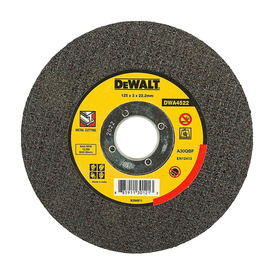 Dewalt 125X3X22.23 metal Cutting Wheel T 27 DWA4522