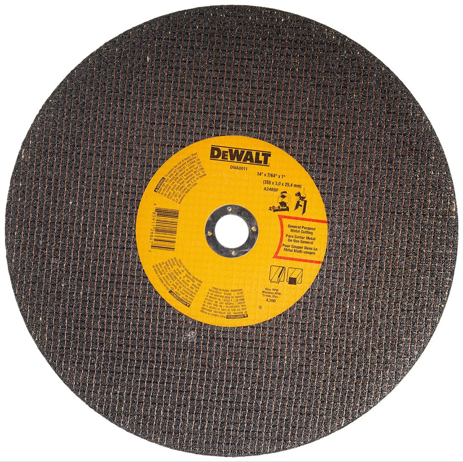Dewalt 355 x 3 x 25.4 metal cutting wheel - Fast Cutting Box of 20 DWA8011B20