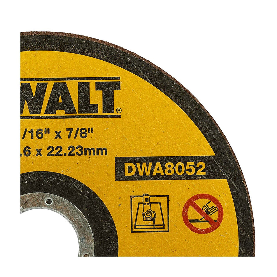Dewalt 125 mm X 1.6 mm Cutoff Wheel DWA8052