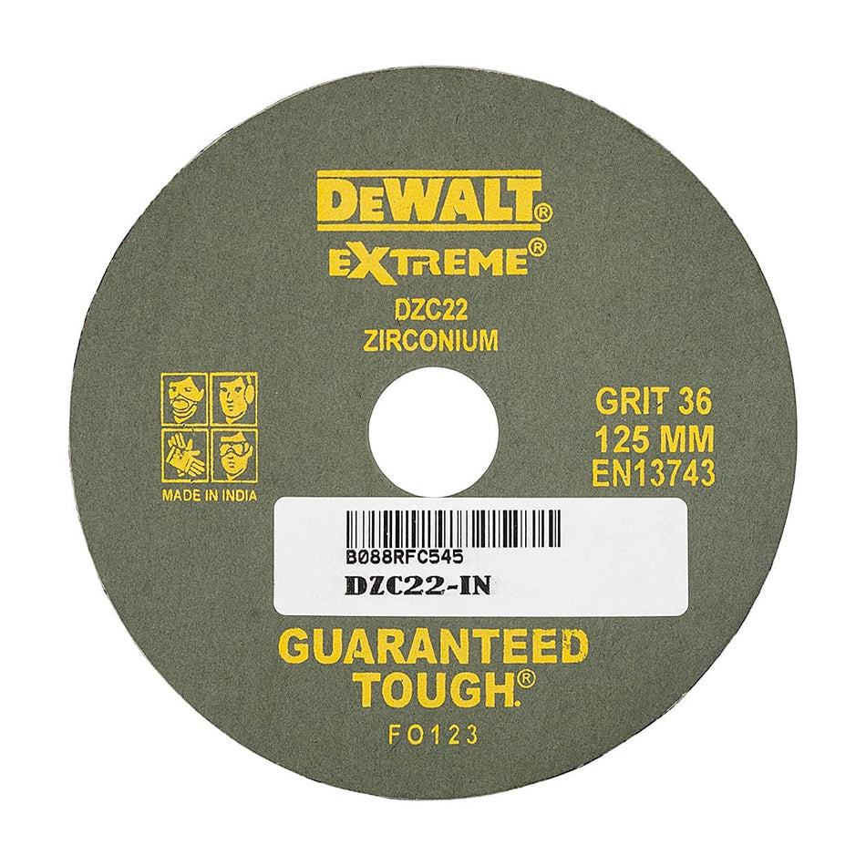 Dewalt ZIR Fiber Disc G36 125 X 22.23 DZC22-IN