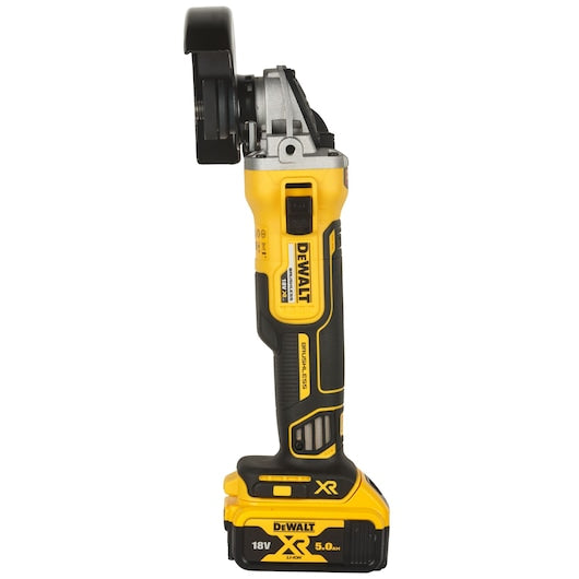 Dewalt 18V 5.0Ah 125mm Brushless Slide Medium Angle Grinder Kit DCG405P2-QW
