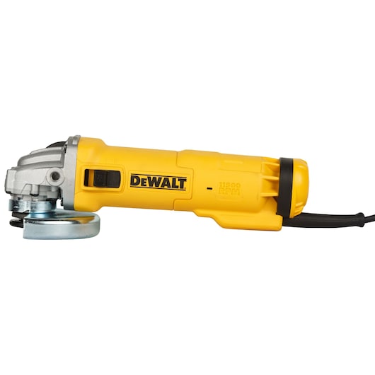 Dewalt 1100W 125mm Small Angle Grinder with Slide Switch & DES (Made in India) DWE4215-IN