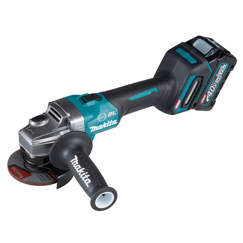 Makita 100mm 40Vmax Cordless Angle Grinder, GA003GM201