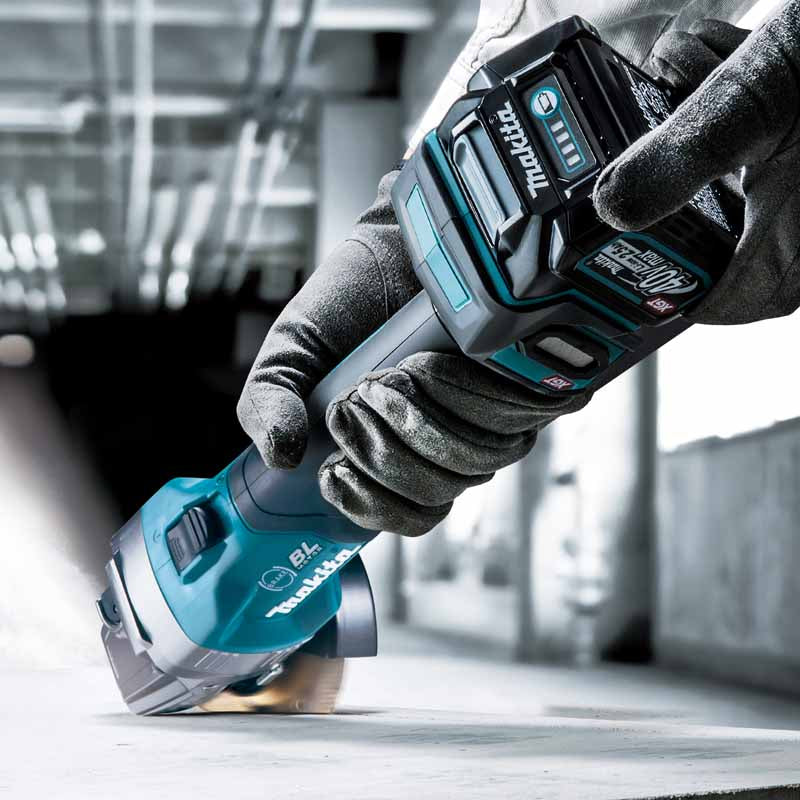 Makita 100mm 40Vmax Cordless Angle Grinder, GA003GM201