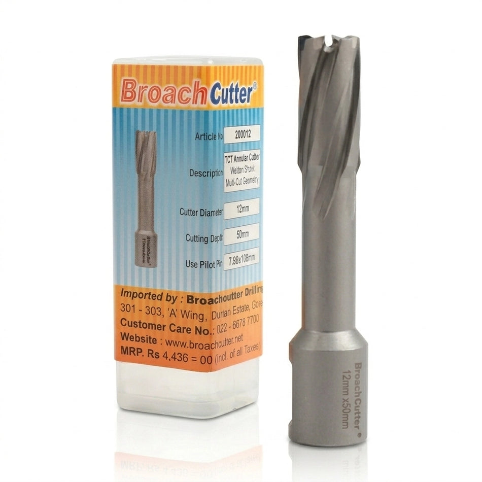 Broach Cutter Annular TCT Cutter 12x50mm (200012)
