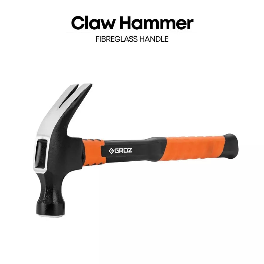 GROZ CLFG/16/13 Claw Hammer Fibreglass Handle Head weight 450gms, Overall length 330 mm