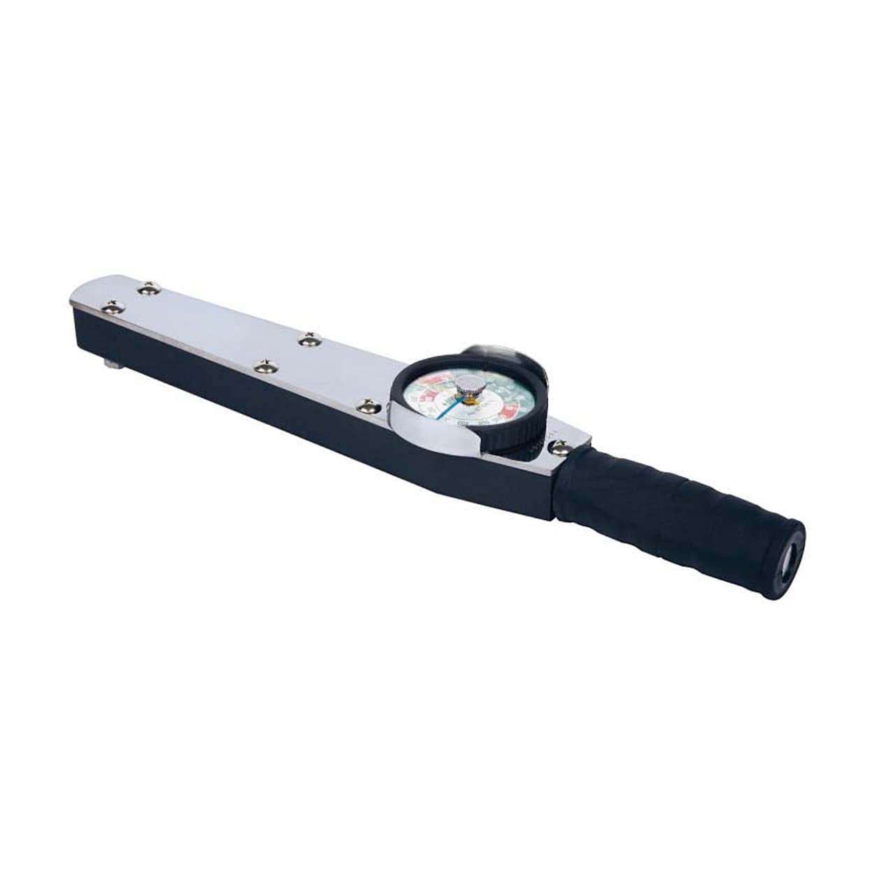 Mechanical device with a dial on a white background